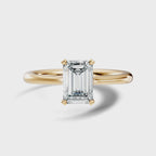 Amour Emerald-Cut Solitaire