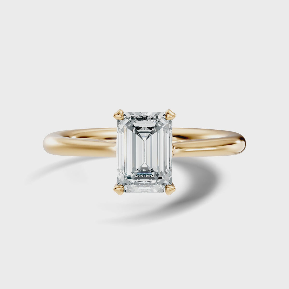 Amour Emerald-Cut Solitaire
