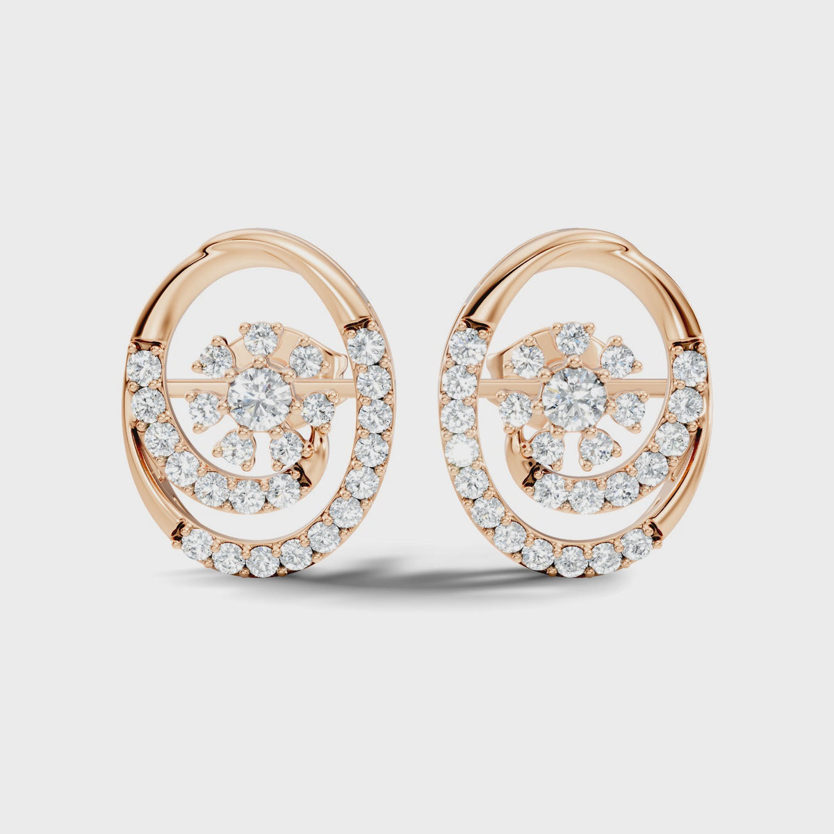 Radiant Spiral Studs