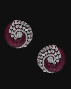 Crimson Vortex Earrings