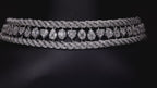 Twisted Cable Diamond Choker Set