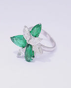 Ivy Petal Statement Ring
