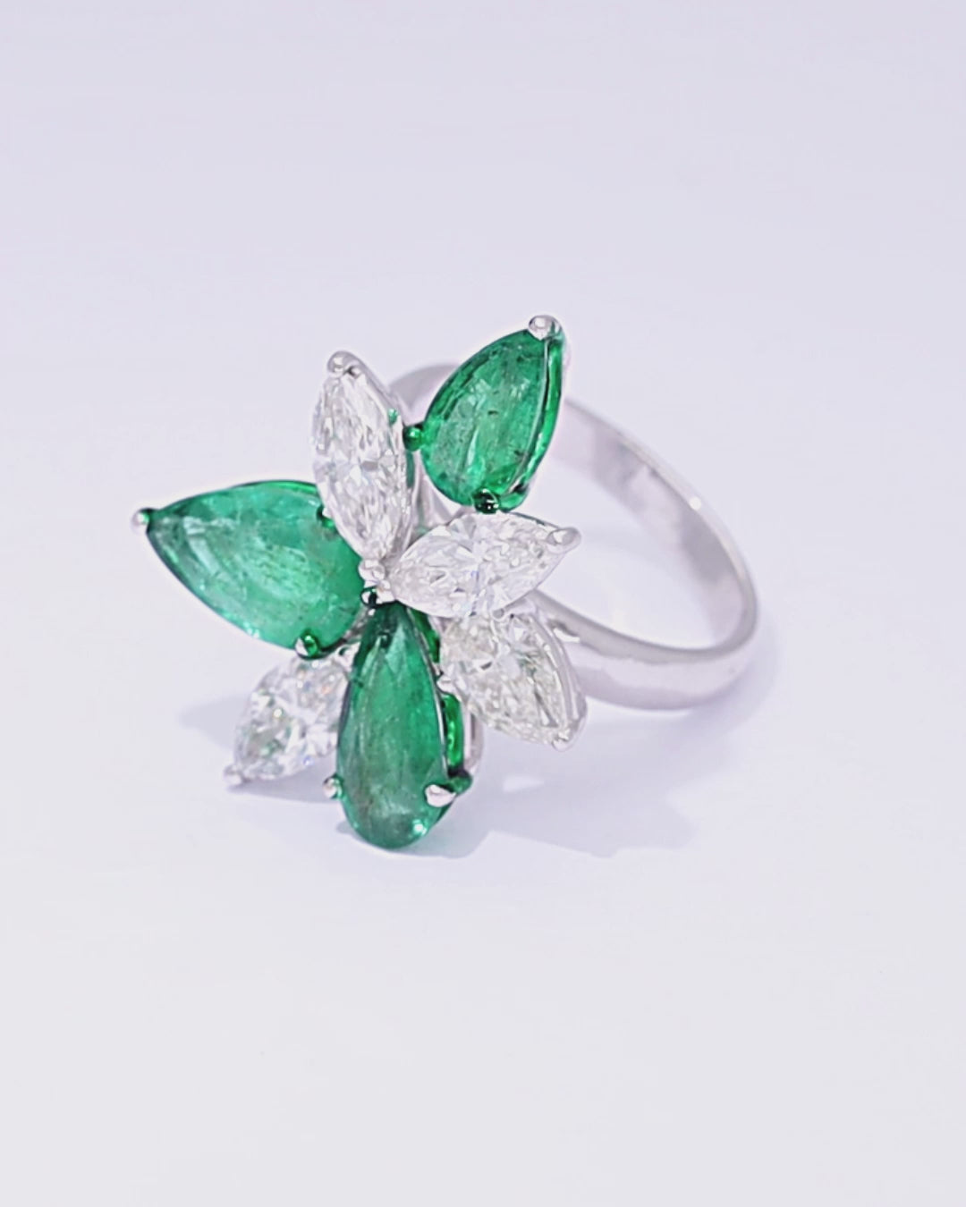 Ivy Petal Statement Ring