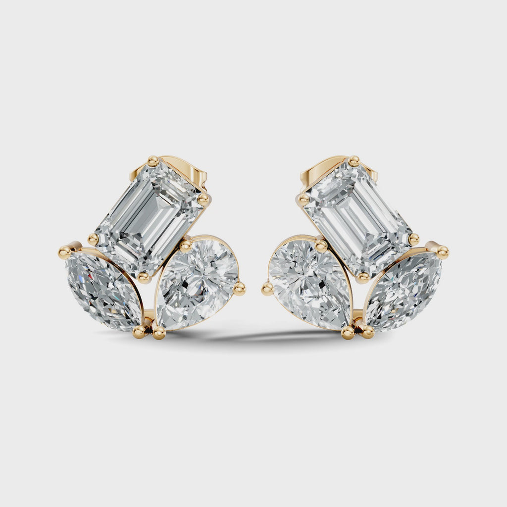 Winged Trio Studs