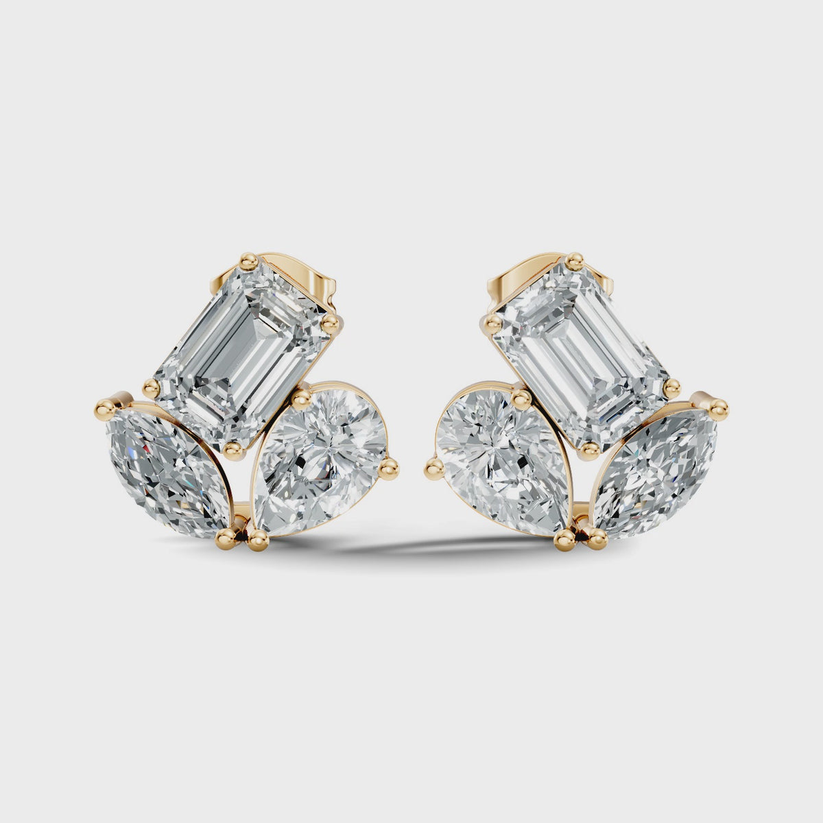 Winged Trio Studs