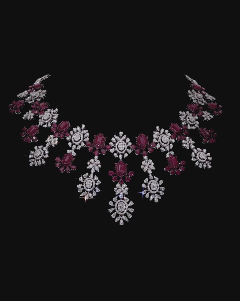 Ruby Tulip Garland Set