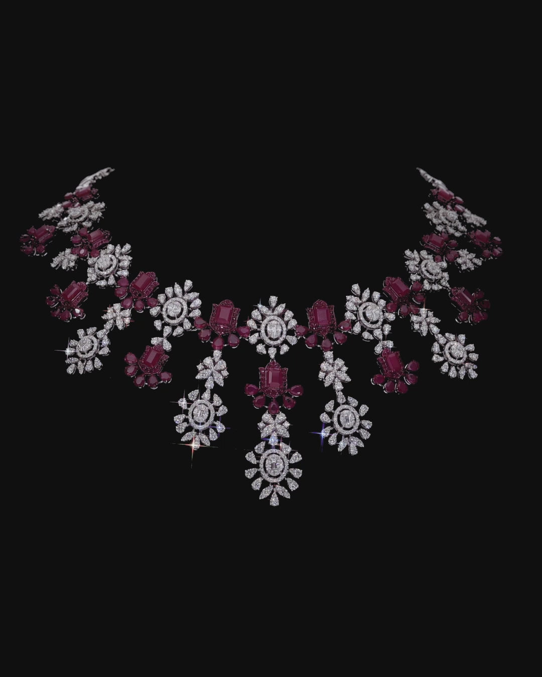 Ruby Tulip Garland Set