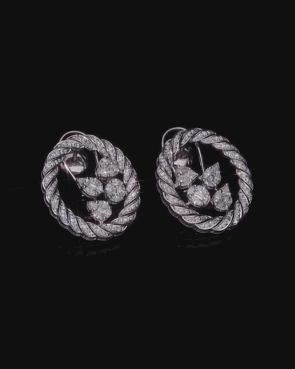 Twisted Cable Diamond Choker Set