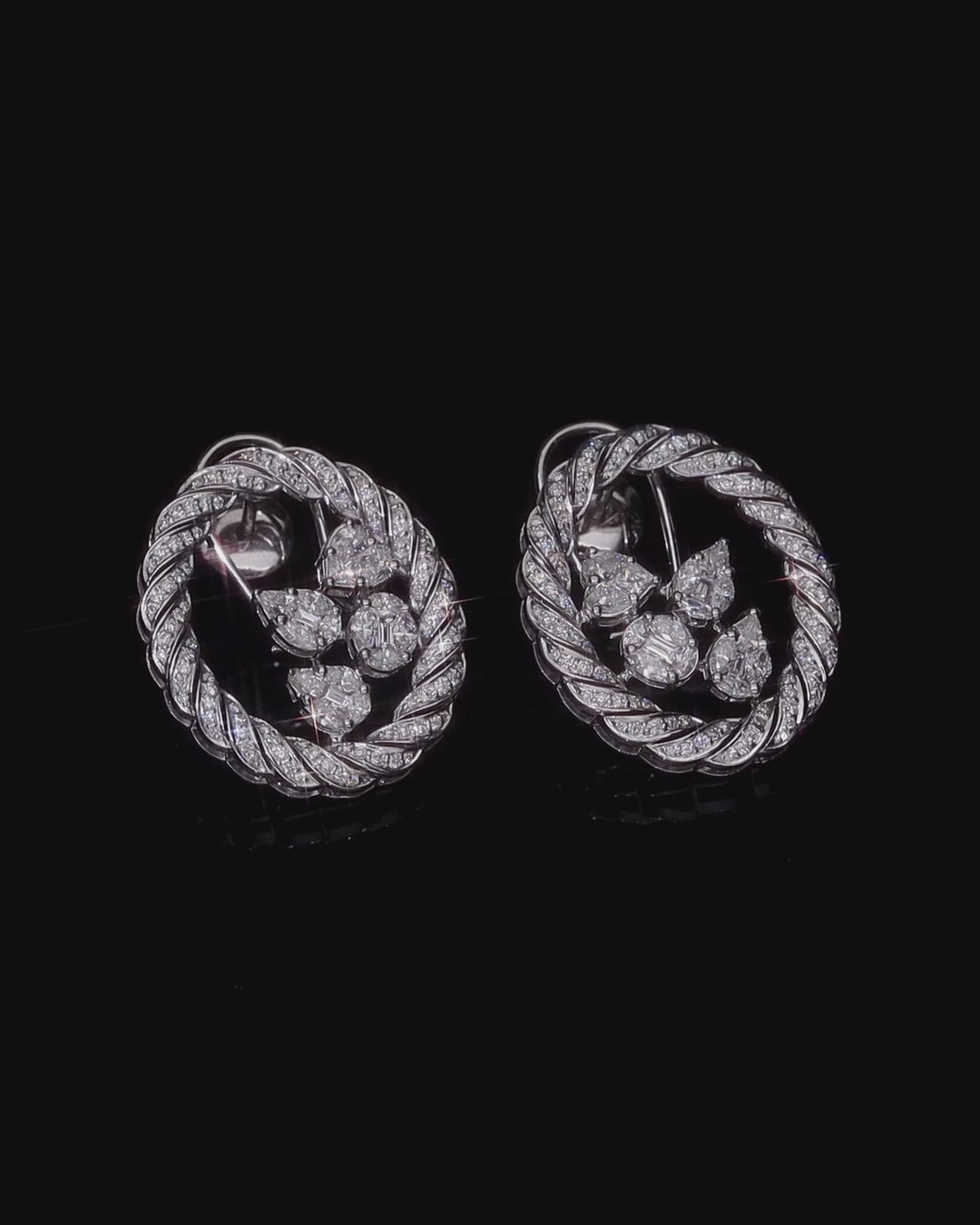 Twisted Cable Diamond Choker Set