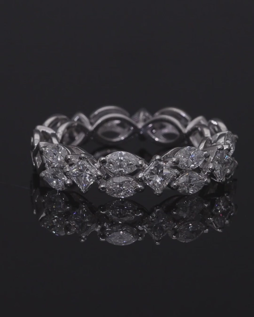Marquise Trellis Eternity Ring