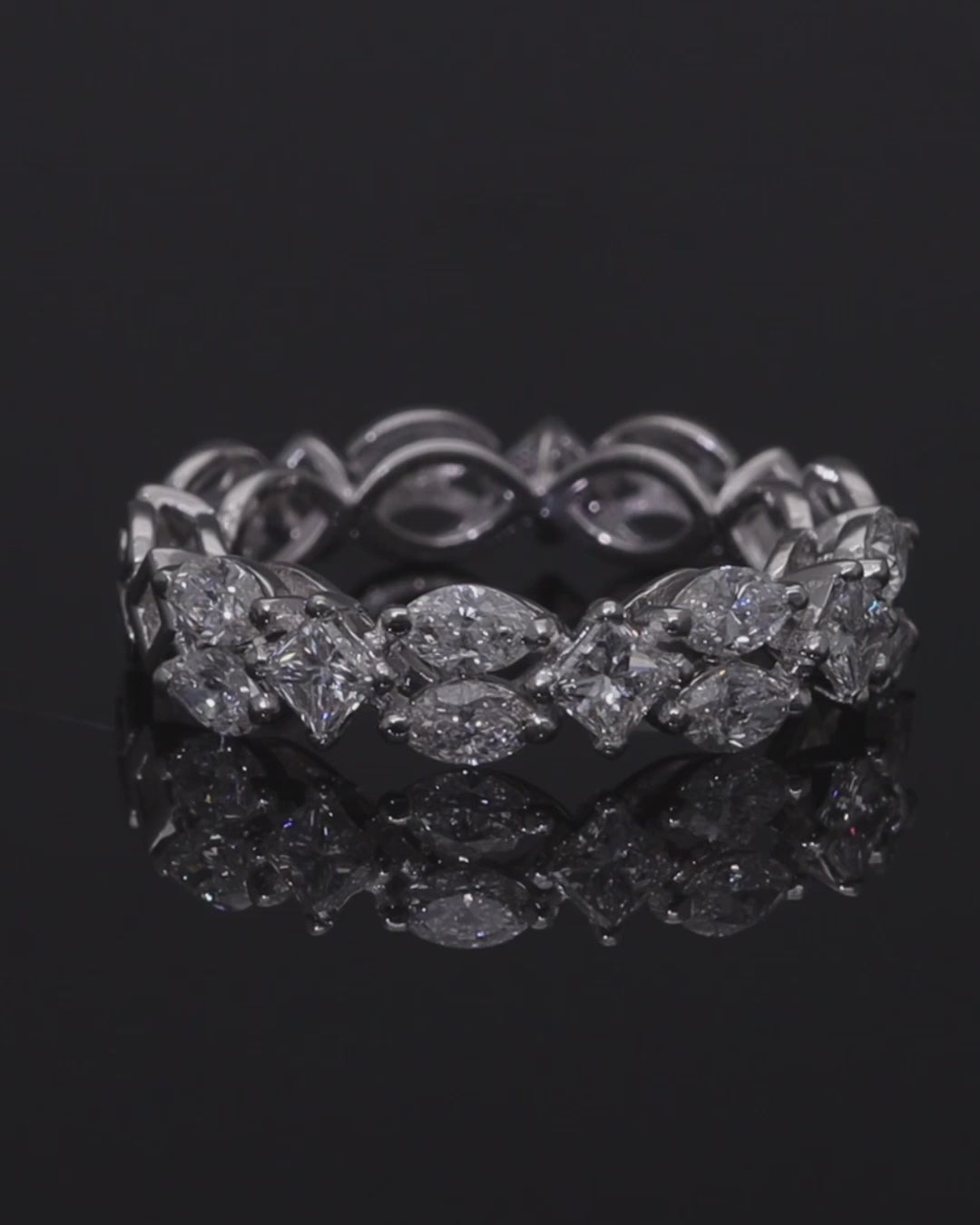 Marquise Trellis Eternity Ring