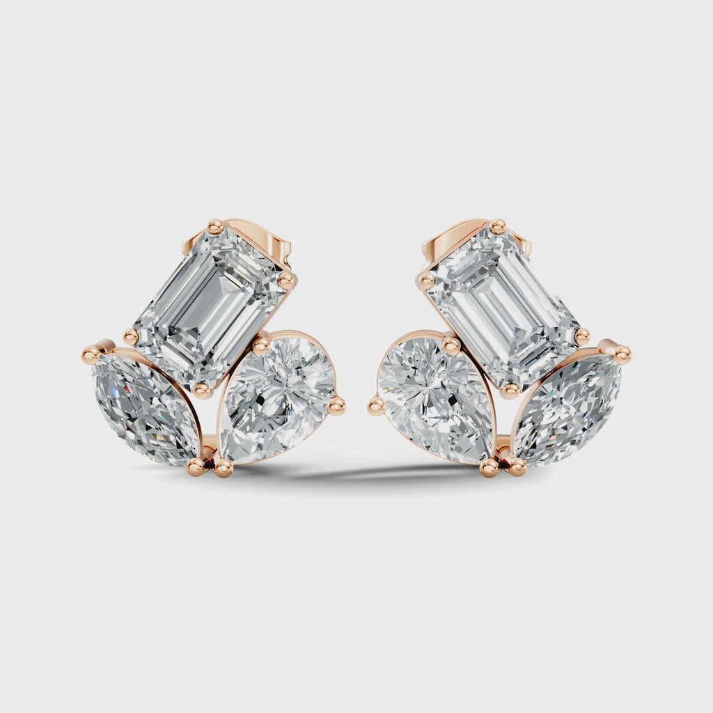 Winged Trio Studs