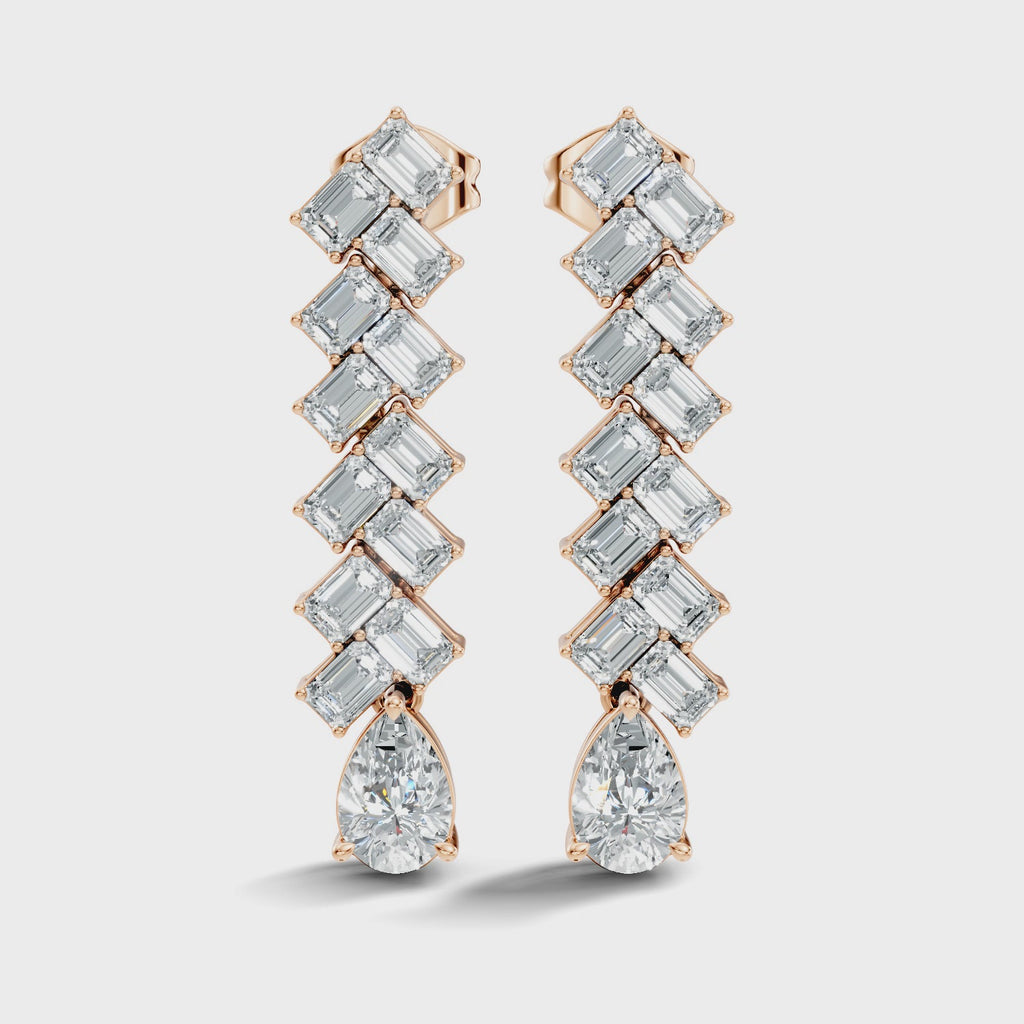 Crystal Herringbone Drops
