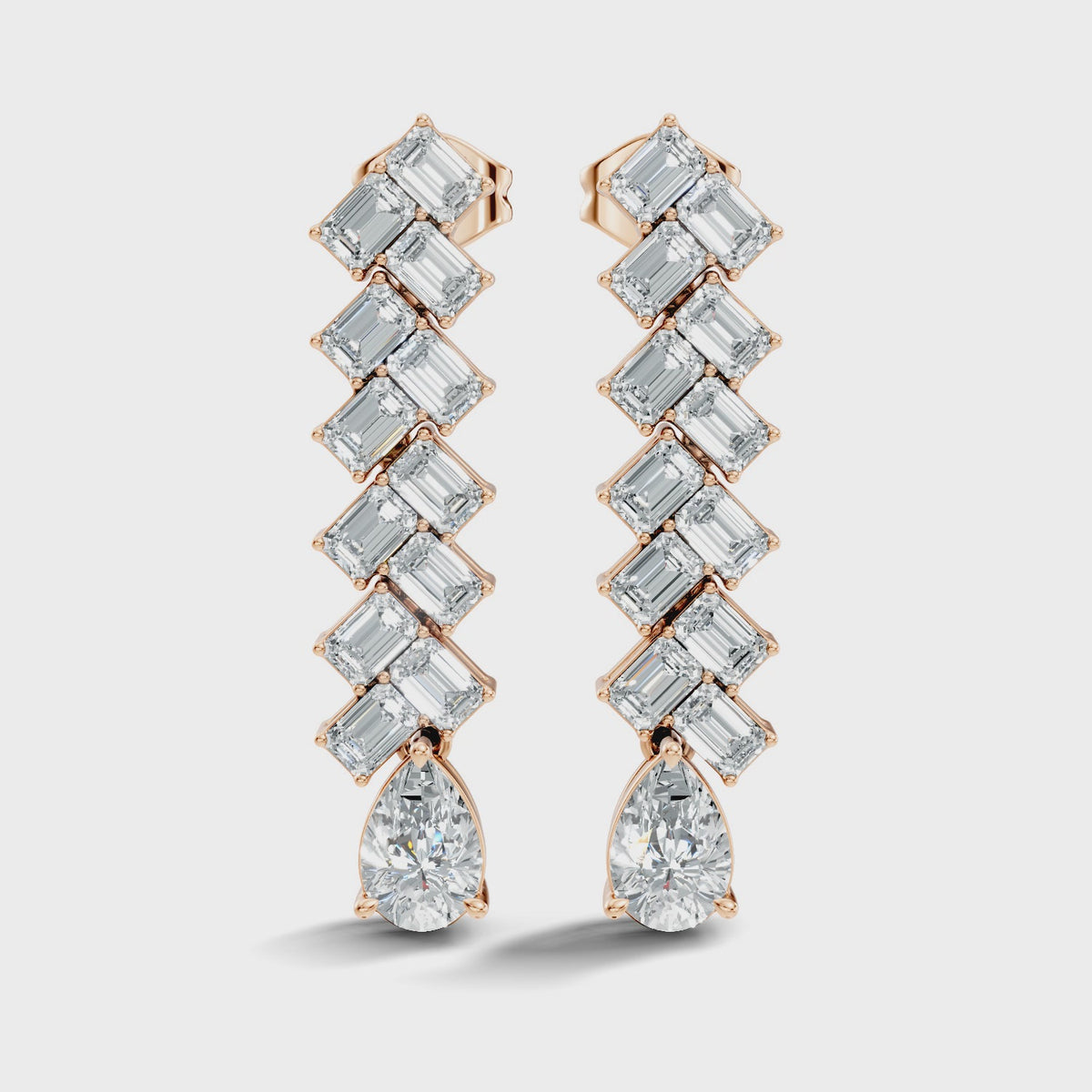 Crystal Herringbone Drops
