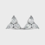 Pear-Cut Trinity Studs