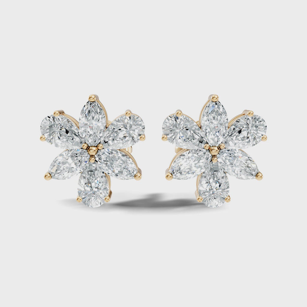 Marquise Petal Studs