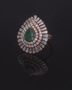 Emerald Solaris Cocktail Ring