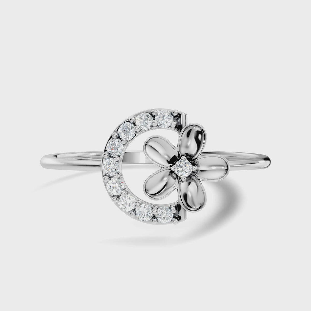 Gilded Moonlit Flower