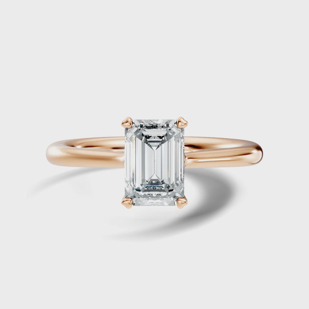 Amour Emerald-Cut Solitaire