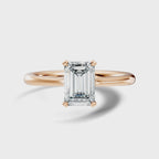 Amour Emerald-Cut Solitaire