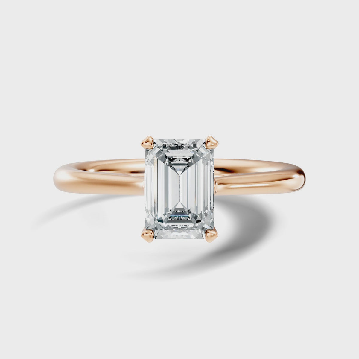 Amour Emerald-Cut Solitaire
