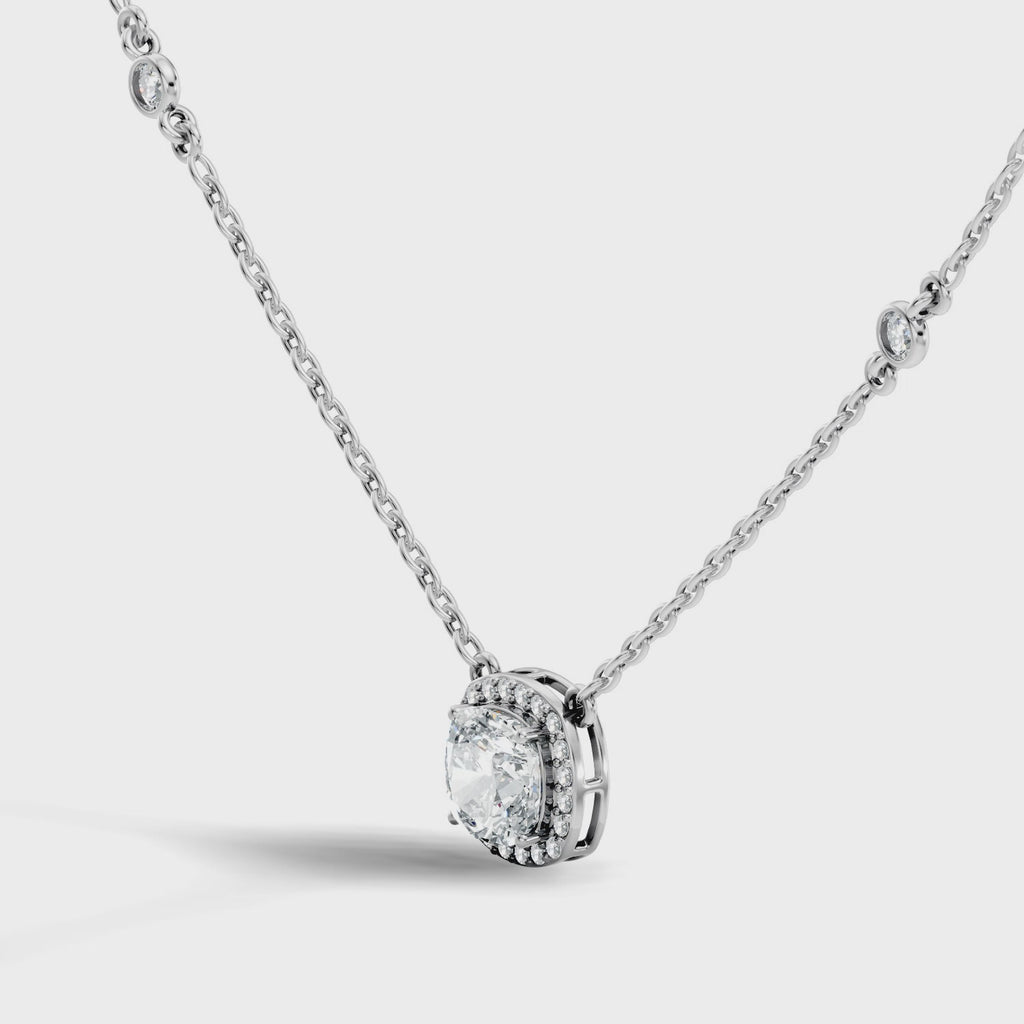 Cushion Halo Pendant