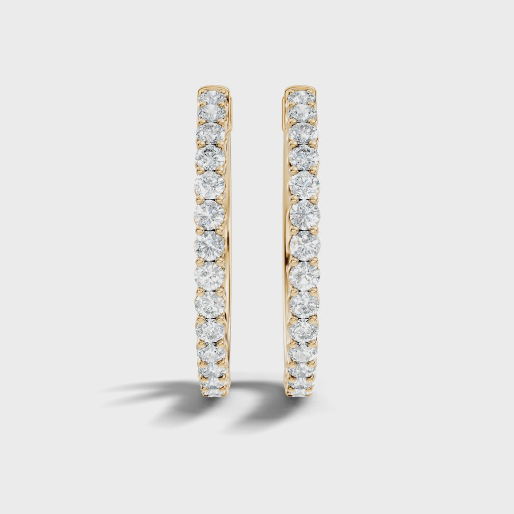 Glare Crescent Hoops
