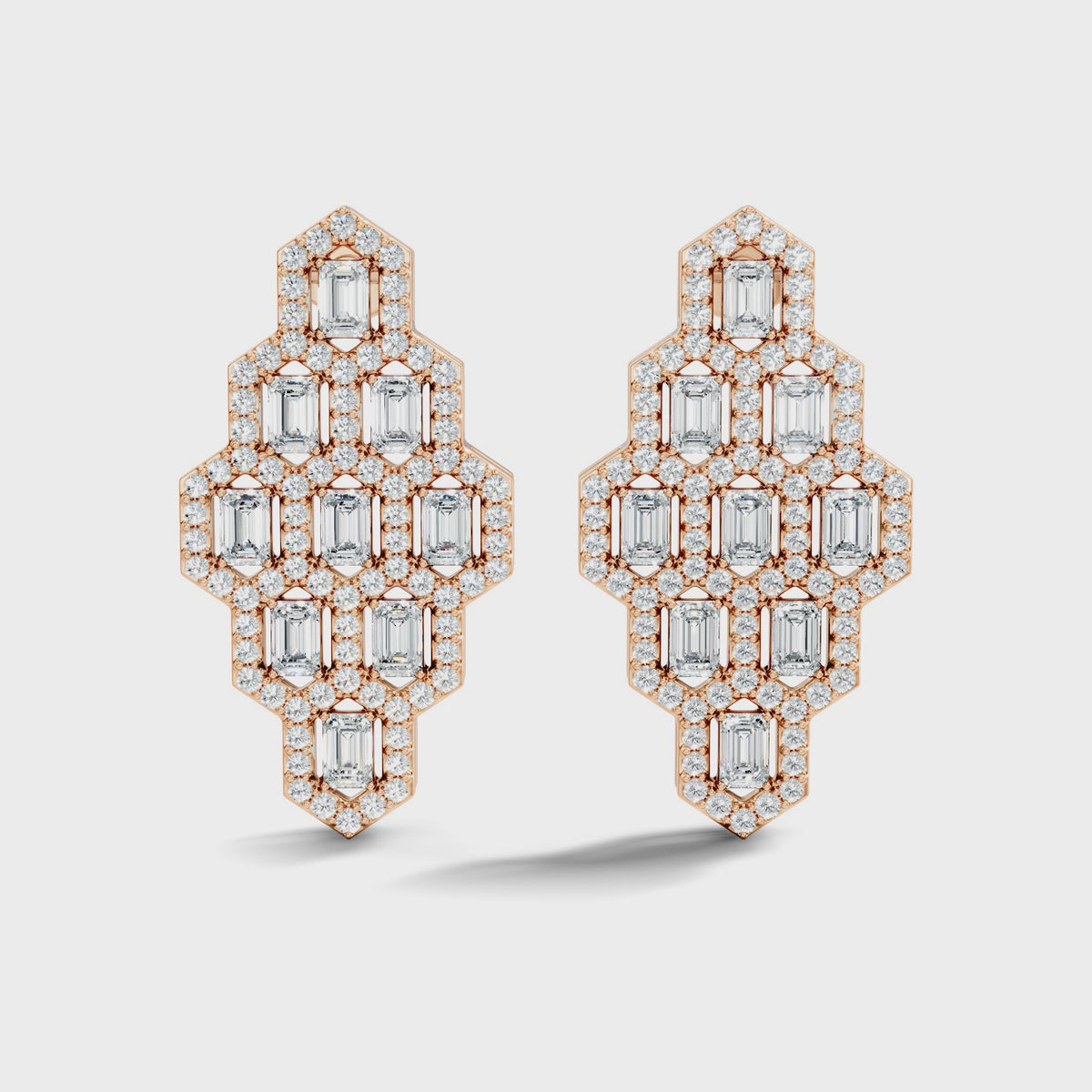 Lattice Shield Earrings