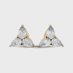 Pear-Cut Trinity Studs