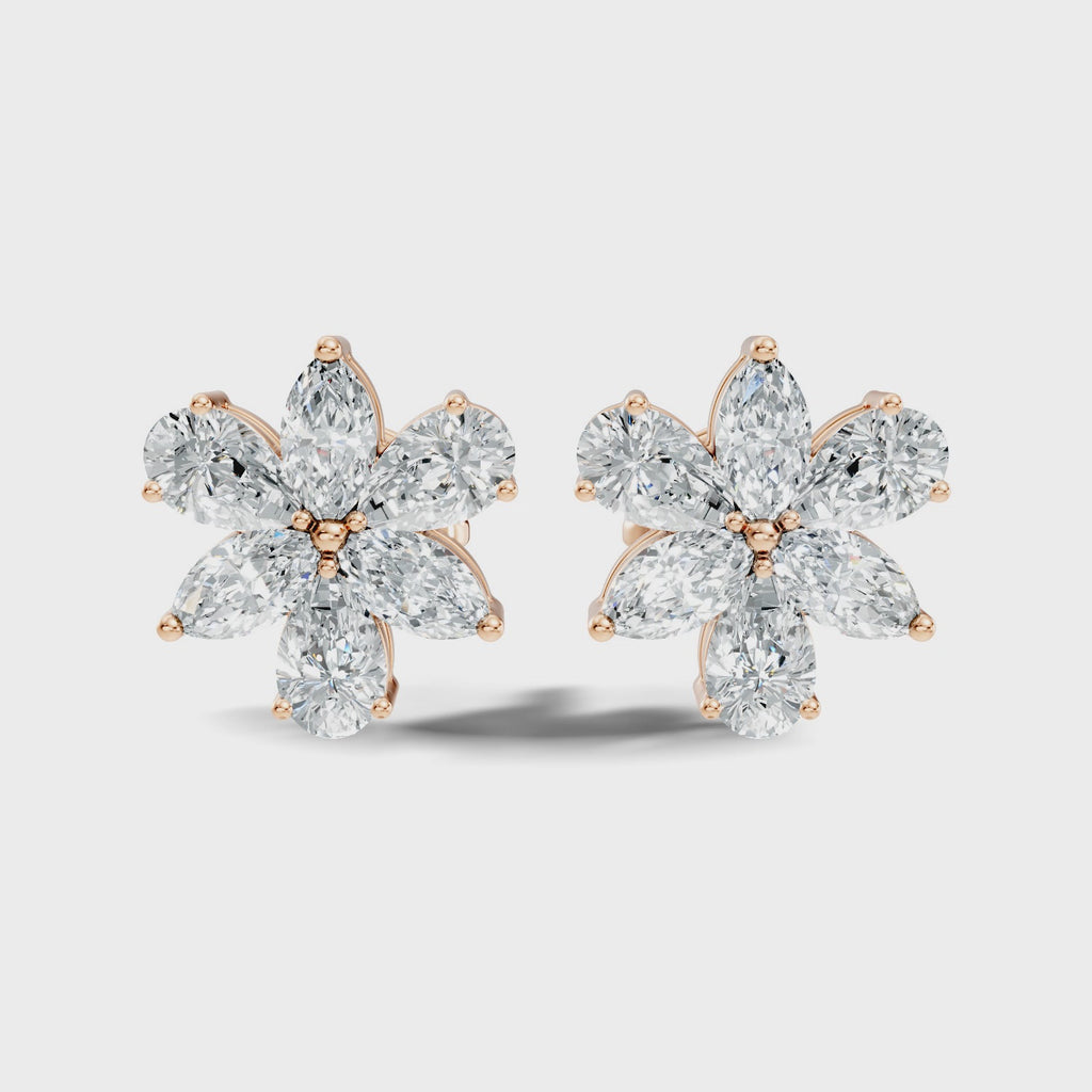 Marquise Petal Studs