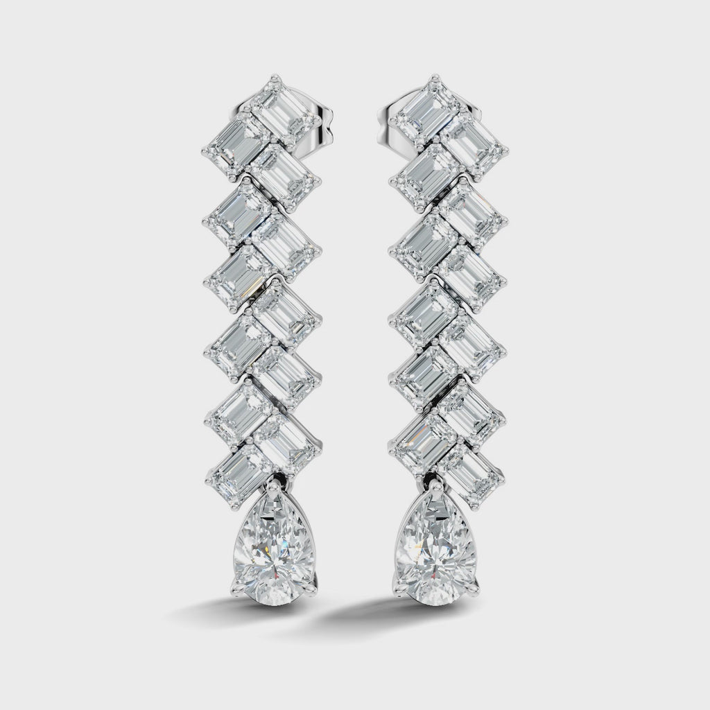 Crystal Herringbone Drops