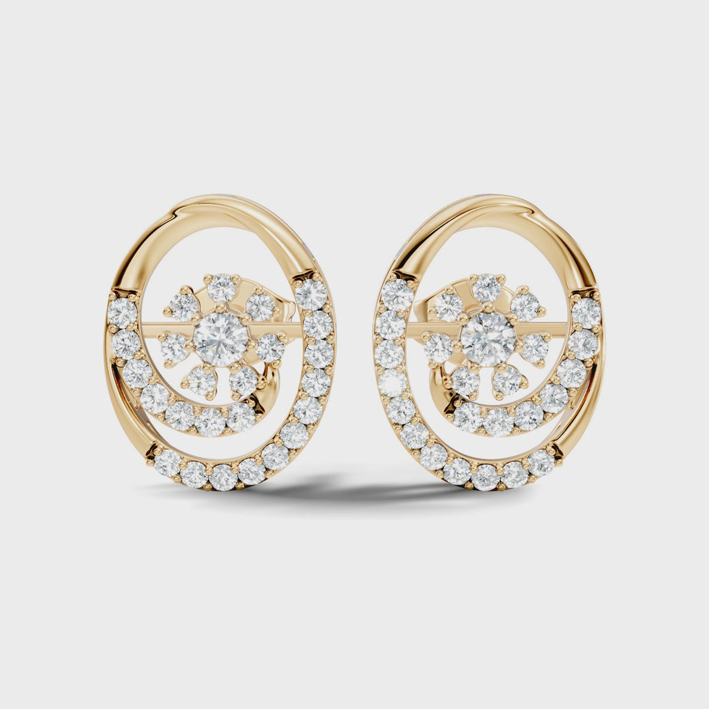 Radiant Spiral Studs