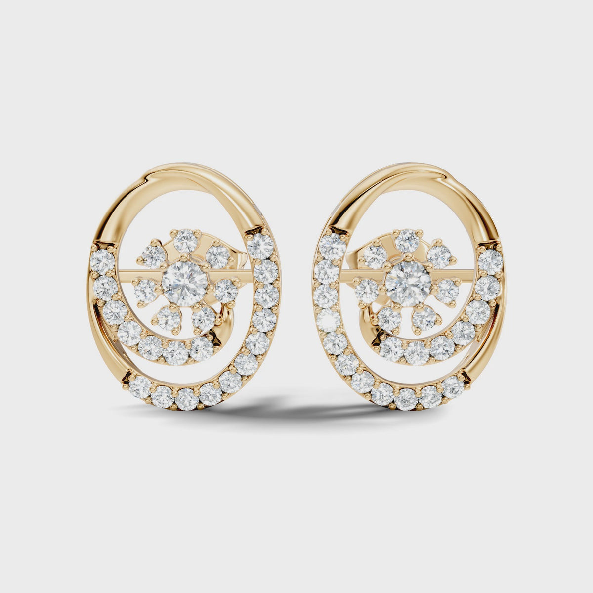 Radiant Spiral Studs