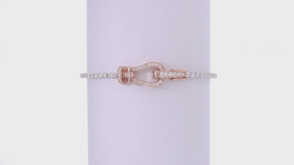 Equis Shackle Tennis Bracelet
