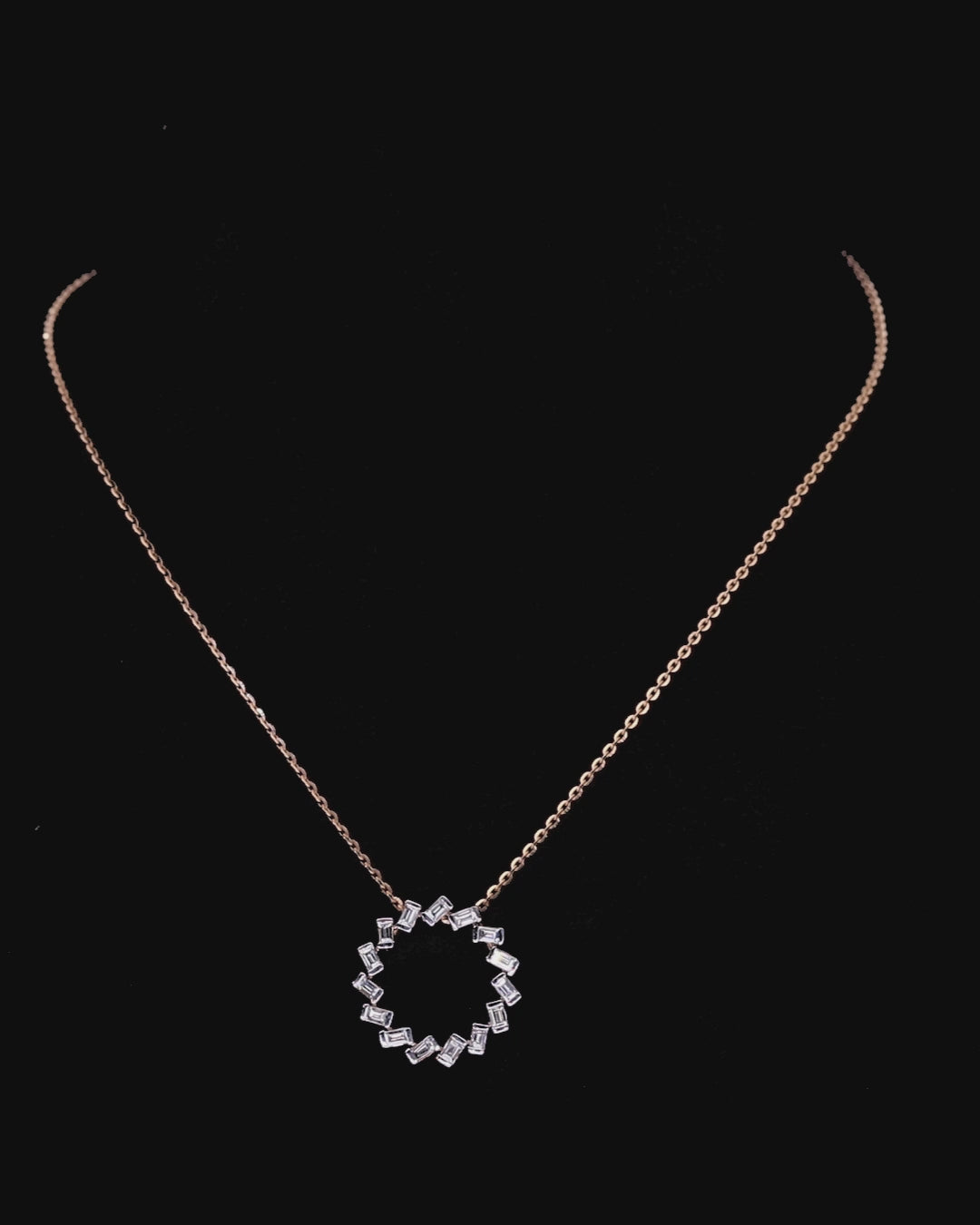 Baguette Eternity Pendant