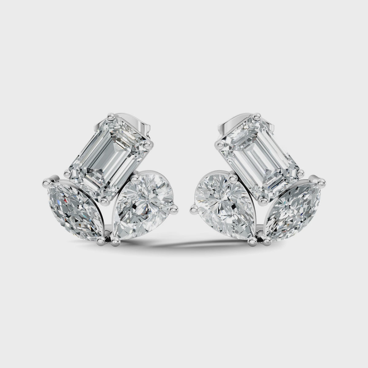 Winged Trio Studs