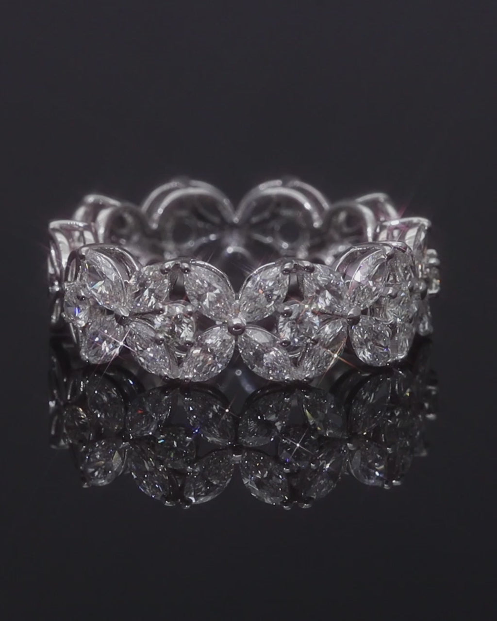 Marquise Blossom Eternity Ring