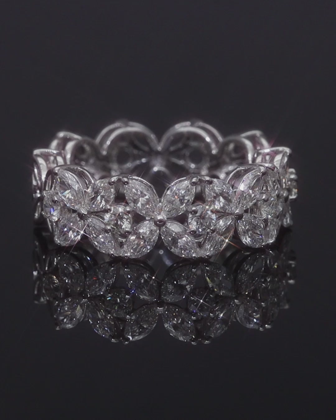 Marquise Blossom Eternity Ring