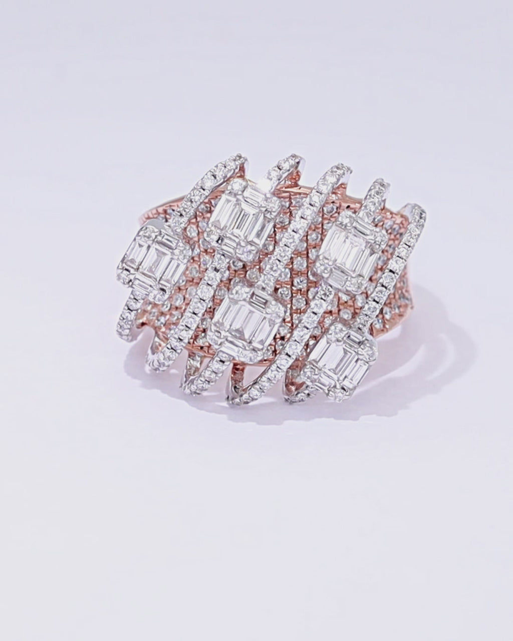 Rose Lattice Illusion Ring