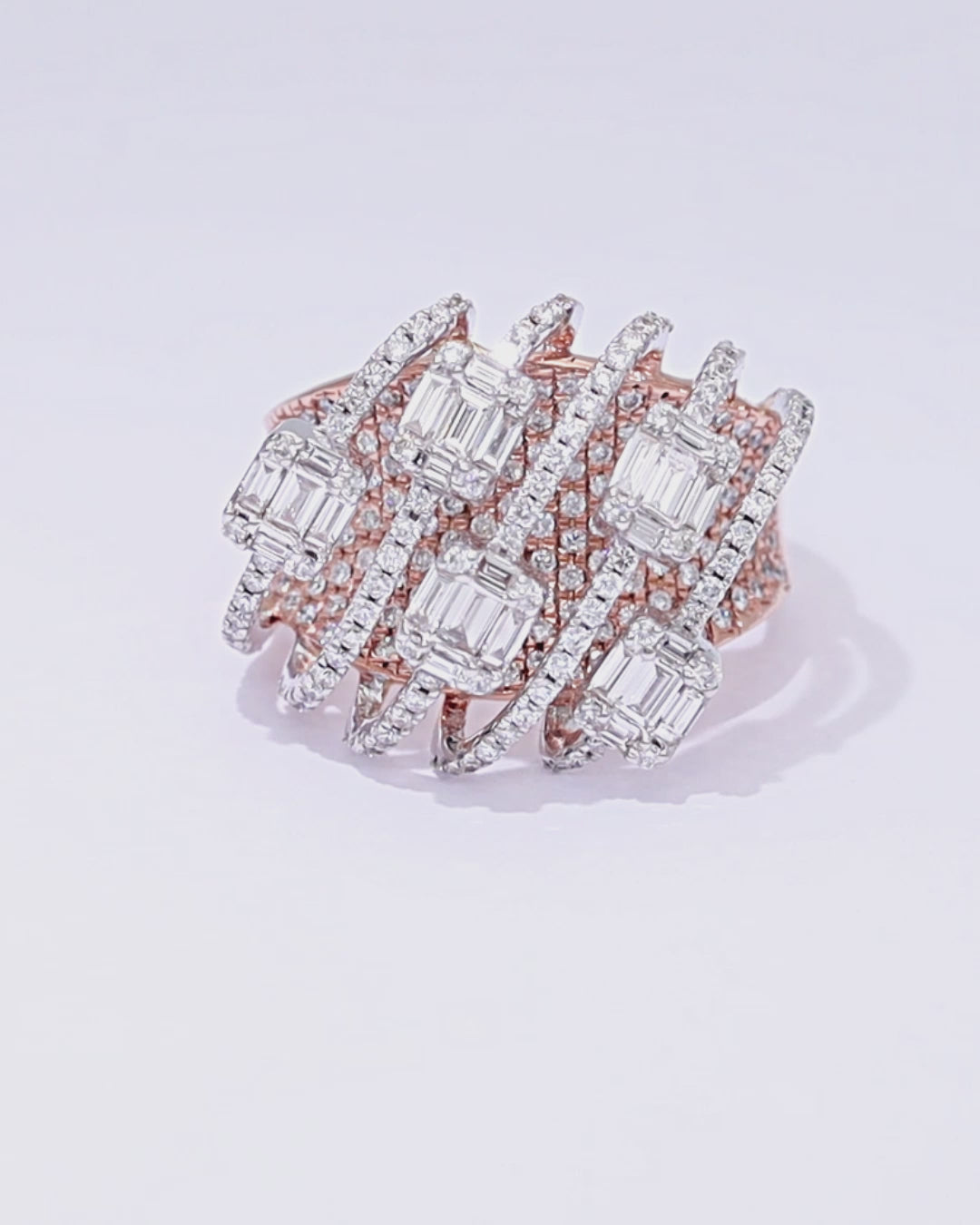 Rose Lattice Illusion Ring