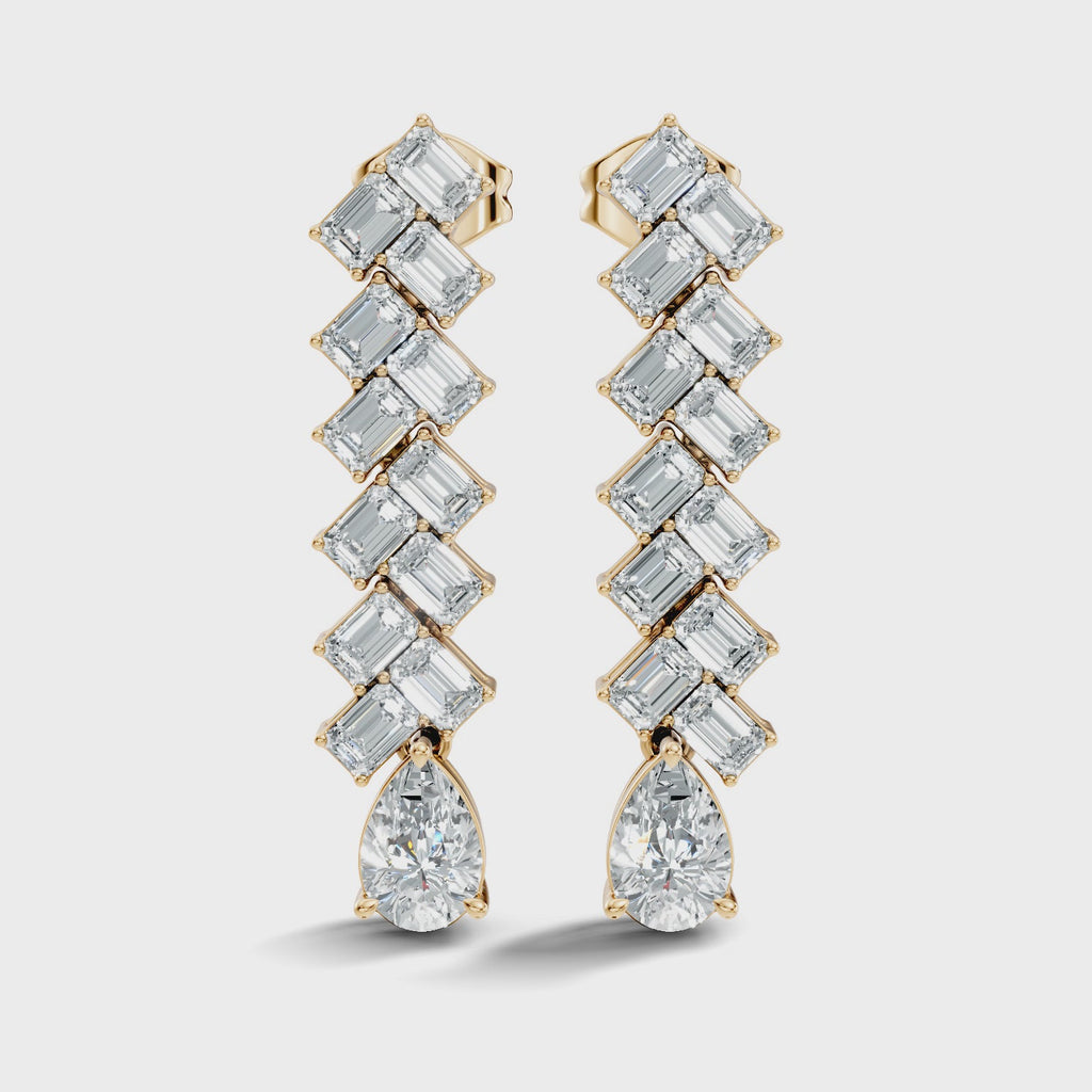 Crystal Herringbone Drops