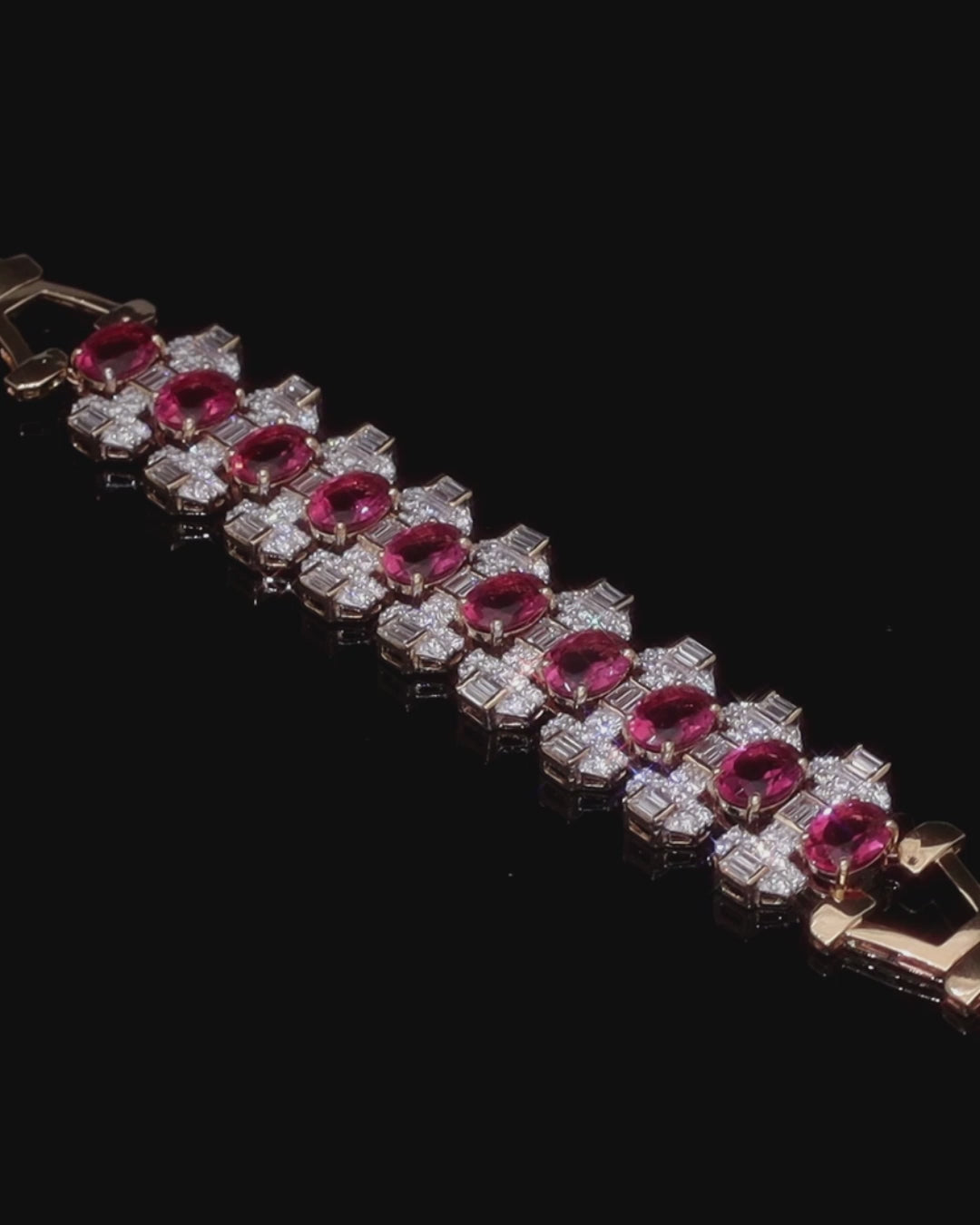 Ruby Veil Diamond Bracelet