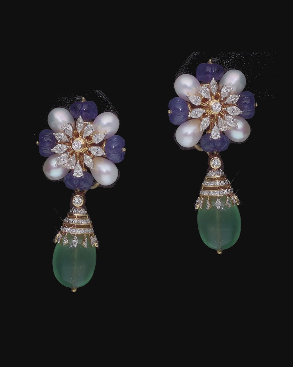 Tanzanite & Emerald Dynasty Set