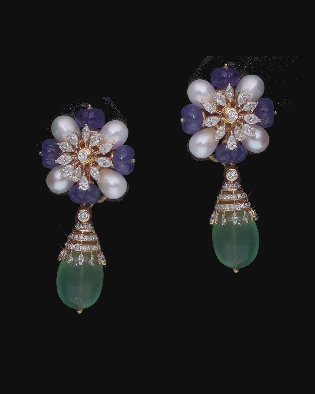 Tanzanite & Emerald Dynasty Set