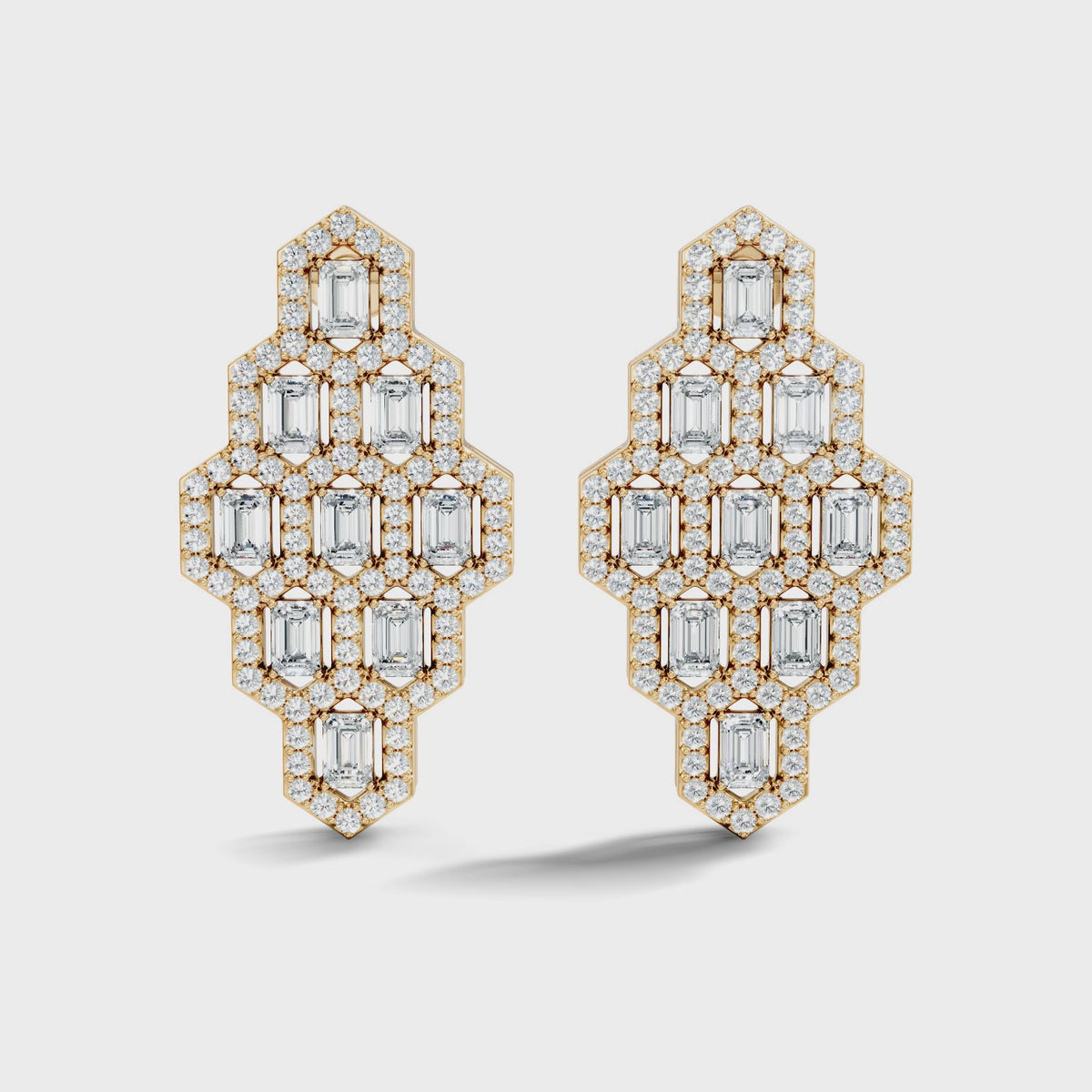 Lattice Shield Earrings