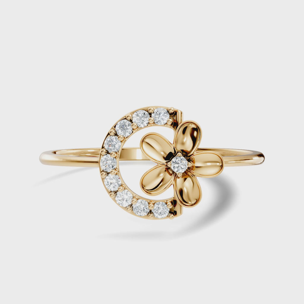 Gilded Moonlit Flower