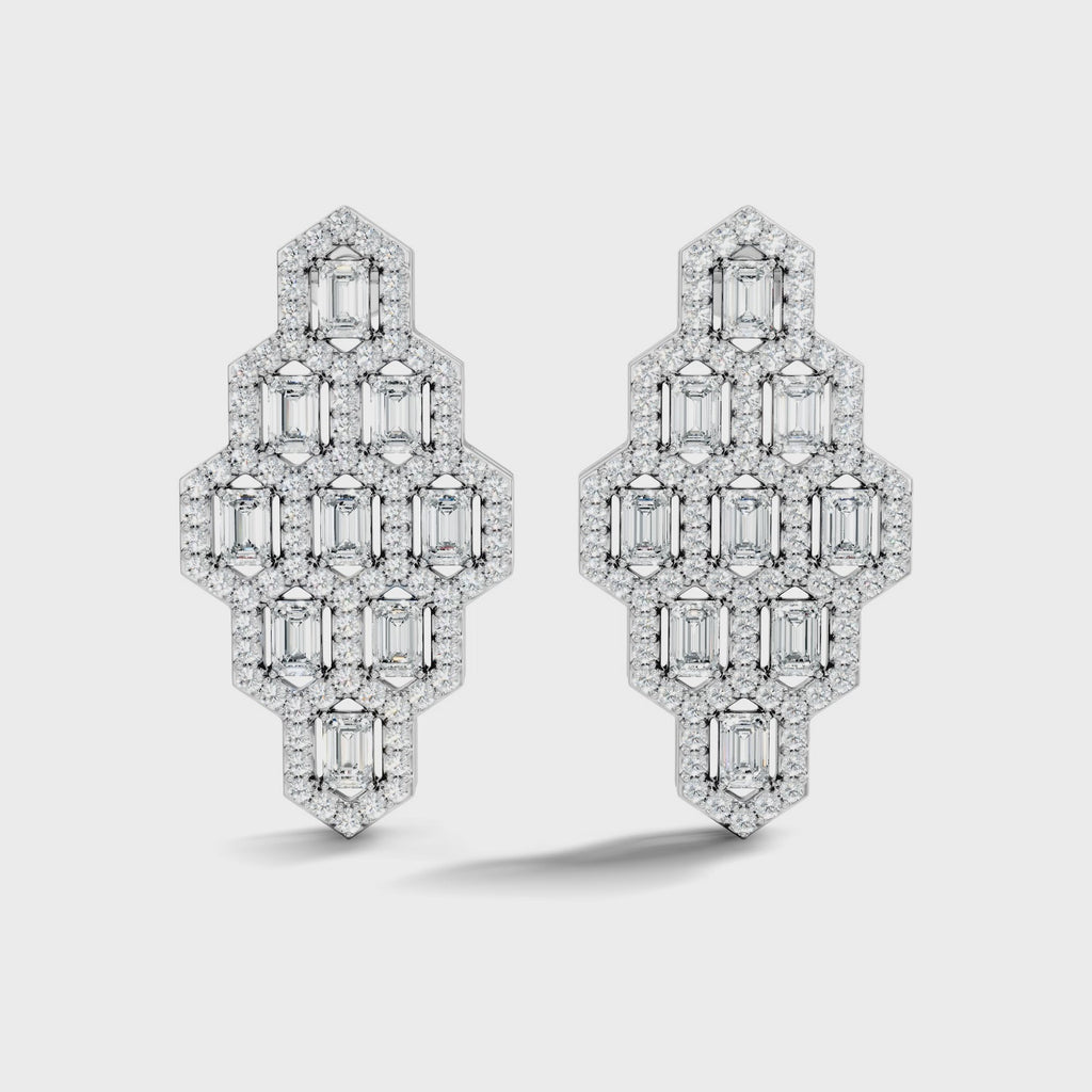 Lattice Shield Earrings