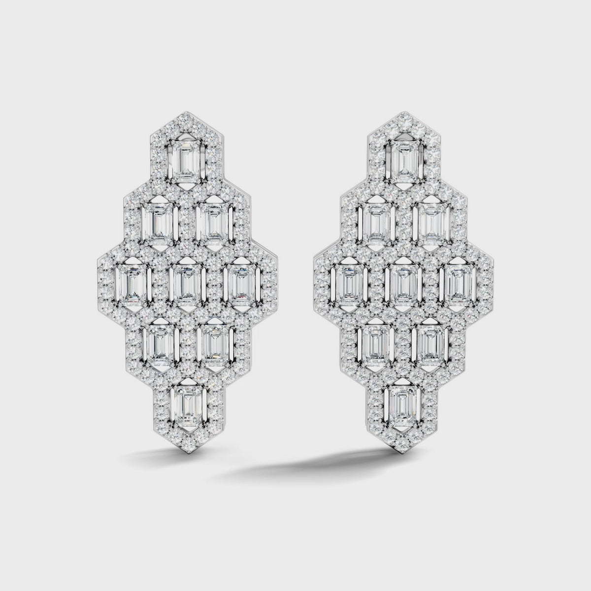 Lattice Shield Earrings