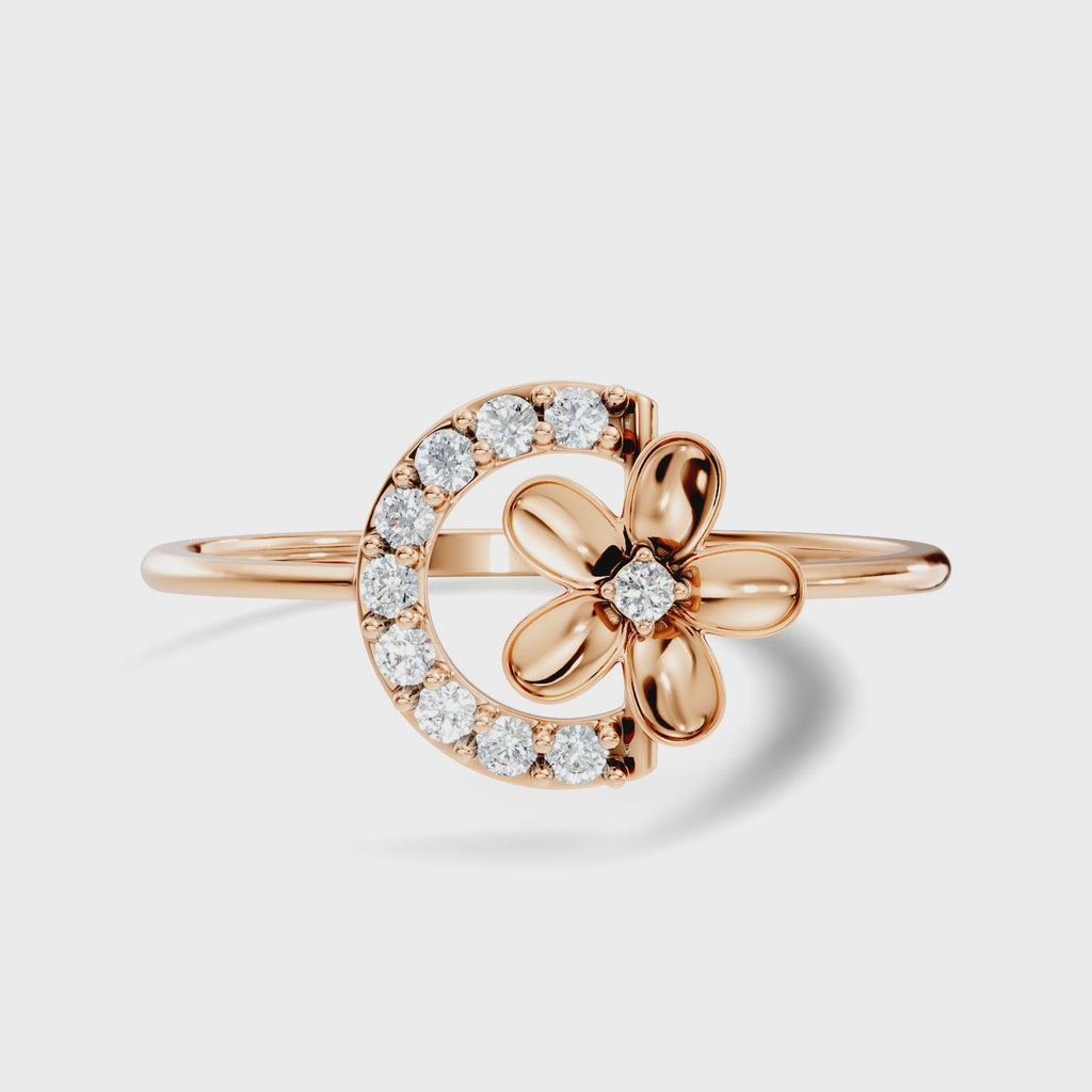 Gilded Moonlit Flower