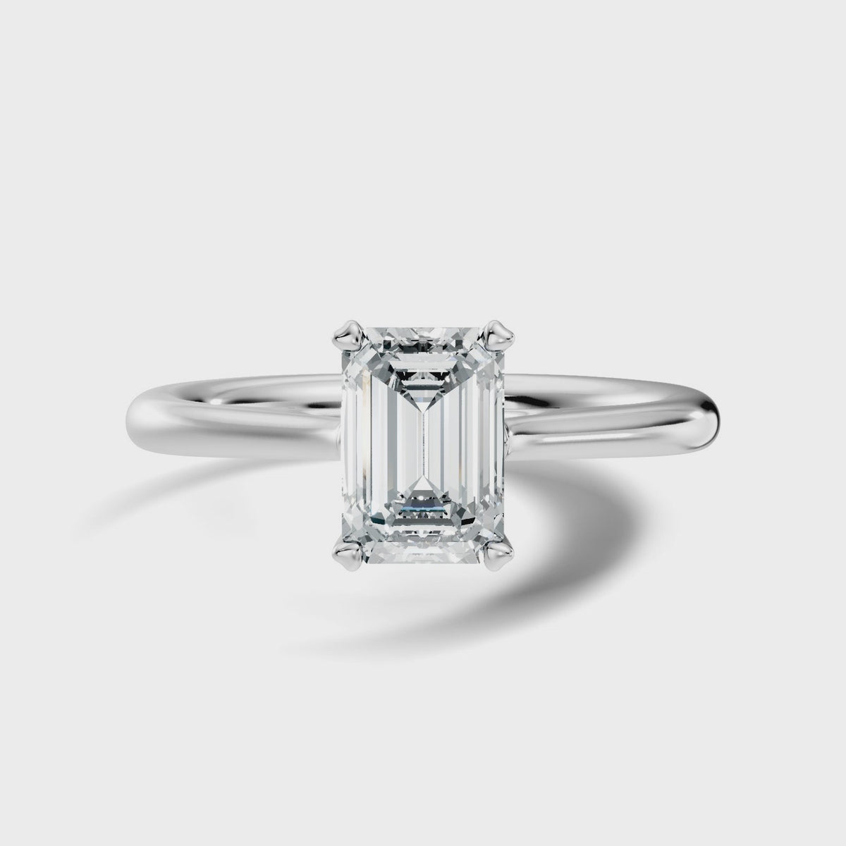 Amour Emerald-Cut Solitaire